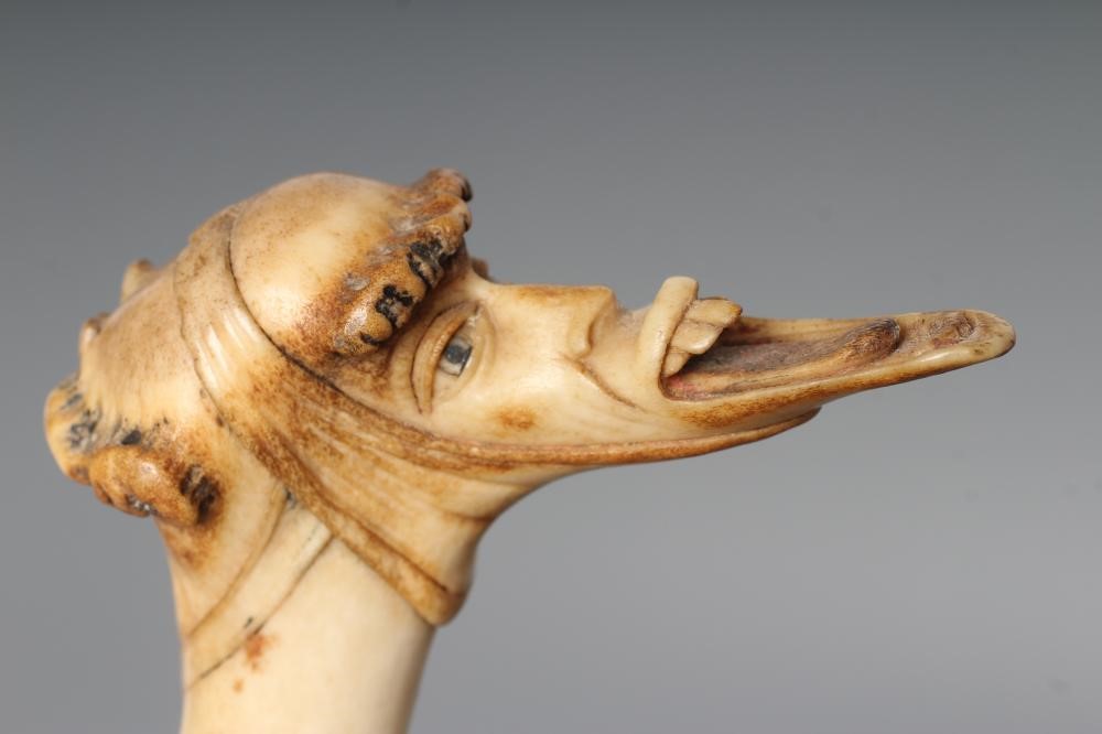 TWO GROTESQUE NOVELTY WALKING CANES Image