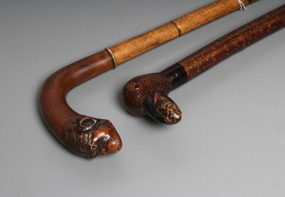 TWO NOVELTY WALKING CANES Image