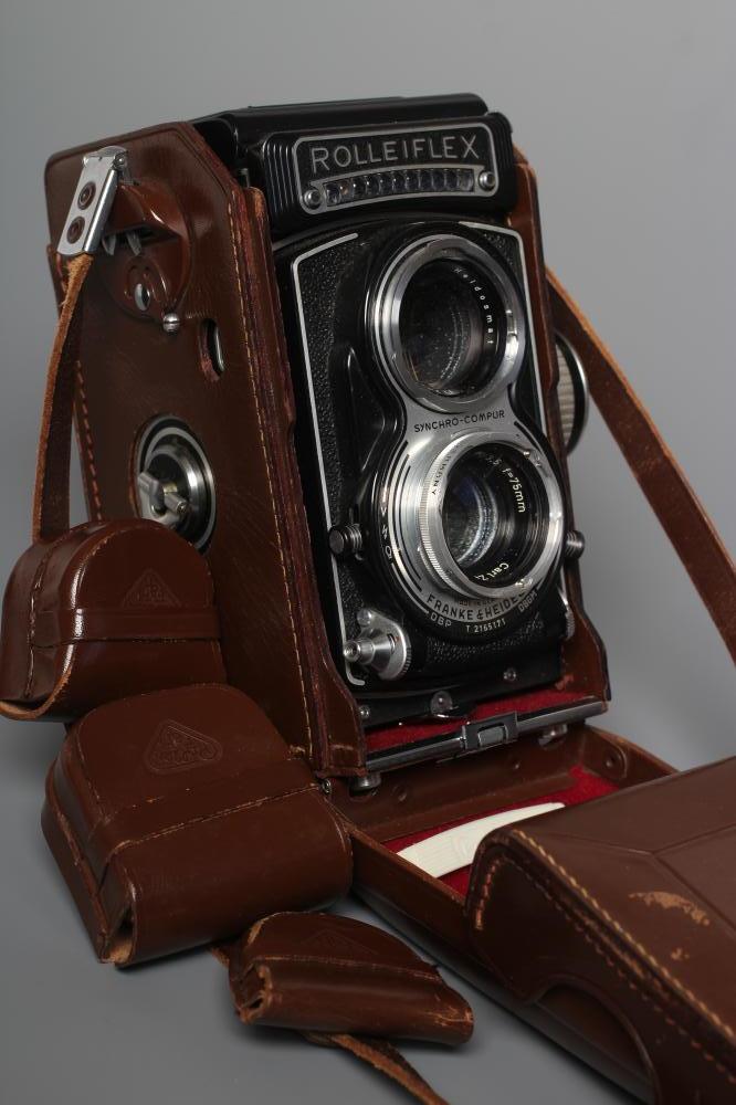 A ROLLEIFLEX SYNCHRO-COMPUR CAMERA Image