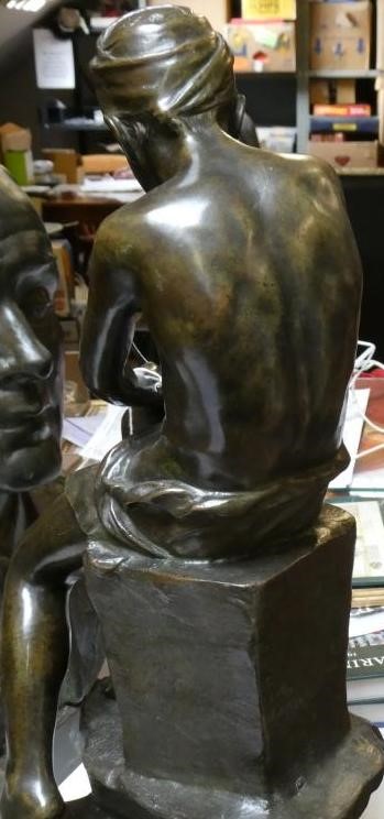 AFTER RAUL XAVIER (Portuguese 1894-1964) "La Premier Fleche", bronze, signed, green patination, Image