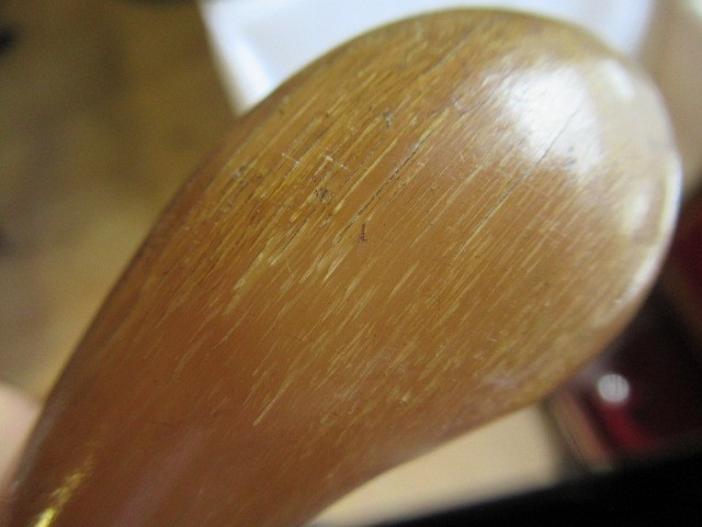 A SWORD CANE, early 20th century, with 21 1/4" square section blade, bamboo shaft, bone ferrule and Image