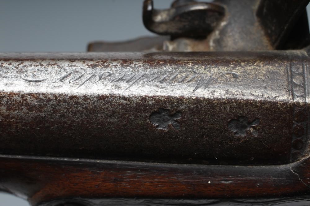 A FLINTLOCK PISTOL BY ASTON Image