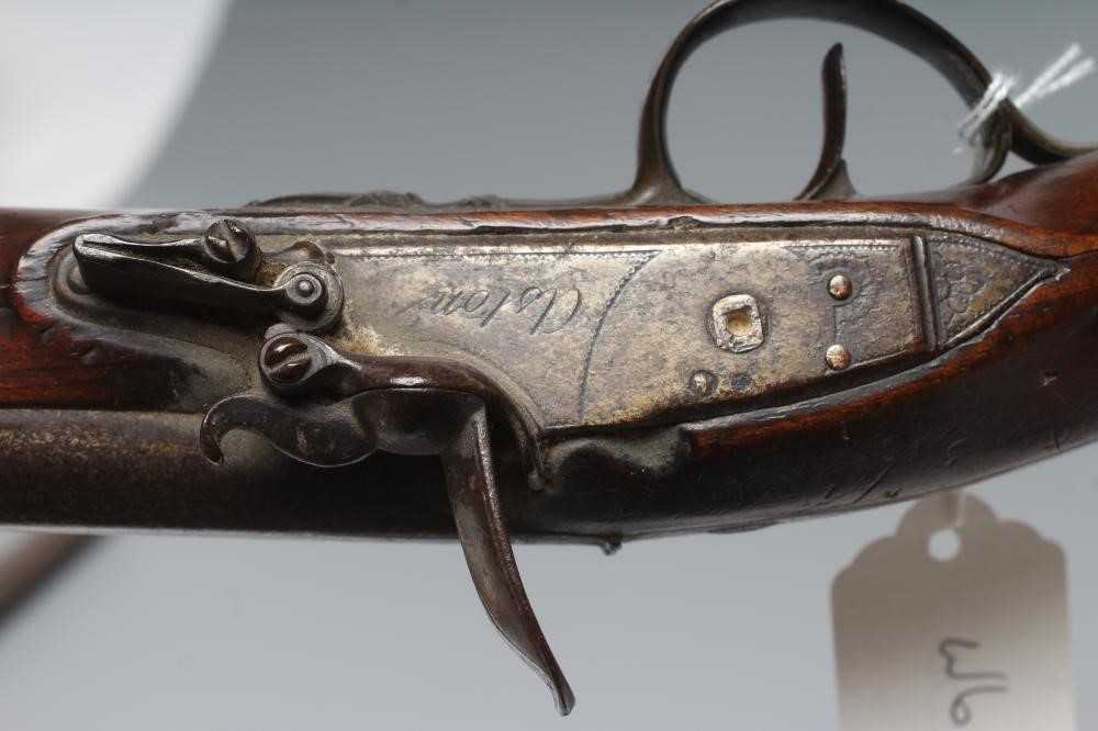 A FLINTLOCK PISTOL BY ASTON Image
