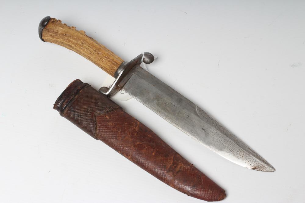 AN ARNACHELLUM SALEM BOWIE KNIFE, 19th century, the 8" blade bearing maker's name, steel S guard, Image