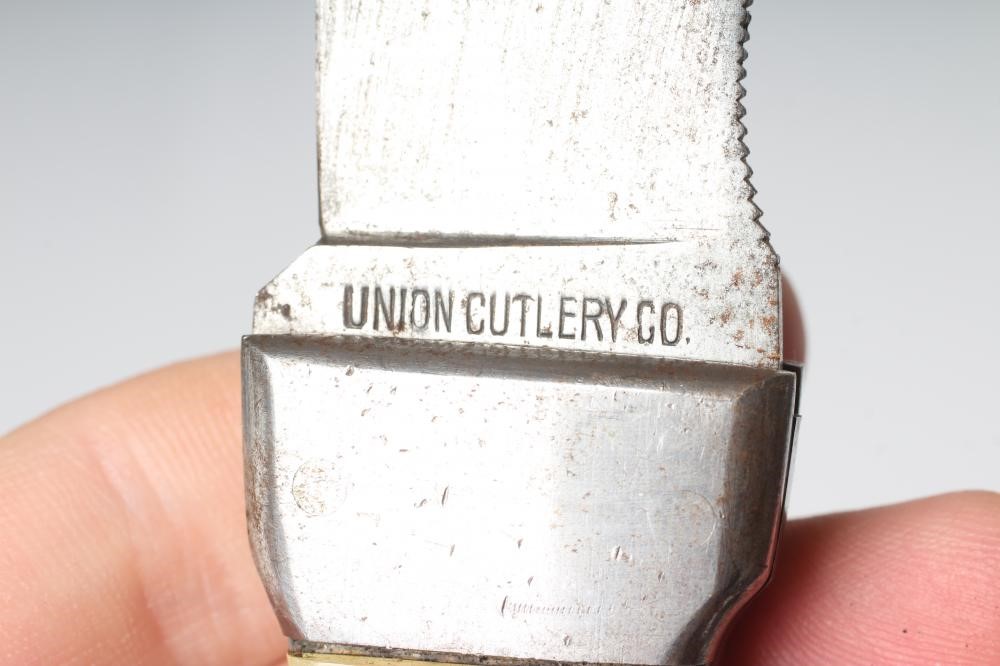 A KA BAR SURVIVAL AXE KNIFE with 4 5/8" Union Cutlery Co. knife blade Image