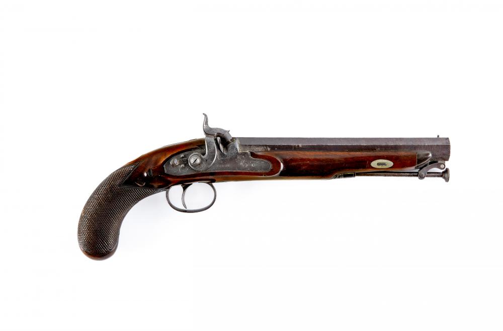 A PERCUSSION PISTOL by Nixon Image