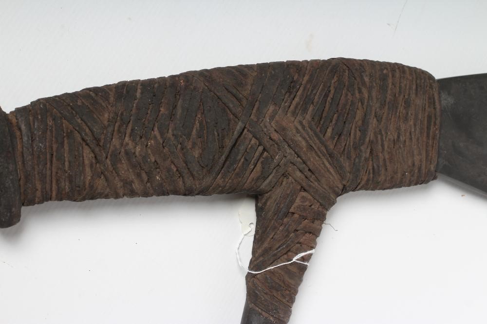 A LARGE PAPUA NEW GUINEA HAGAN AXE with stone head Image