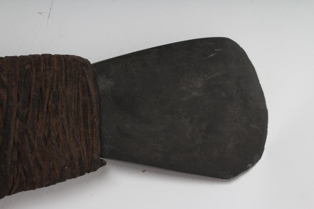 A LARGE PAPUA NEW GUINEA HAGAN AXE with stone head Image