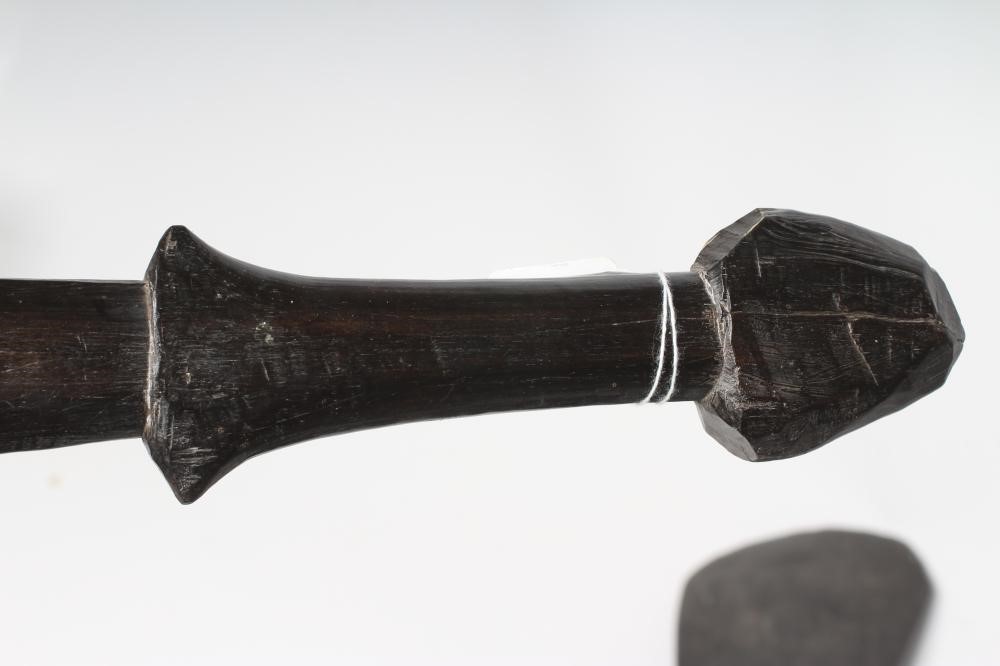 A LARGE PAPUA NEW GUINEA HAGAN AXE with stone head Image