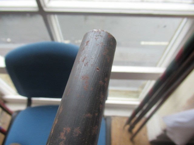 AN ENFIELD TYPE PERCUSSION MUSKET with 24" barrel, rear sight, action bearing crown, brass trigger Image