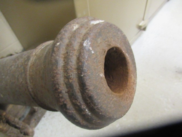 A BRITISH NAVAL CANNON Image