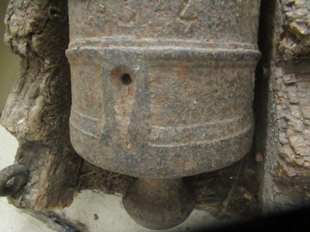 A BRITISH NAVAL CANNON Image