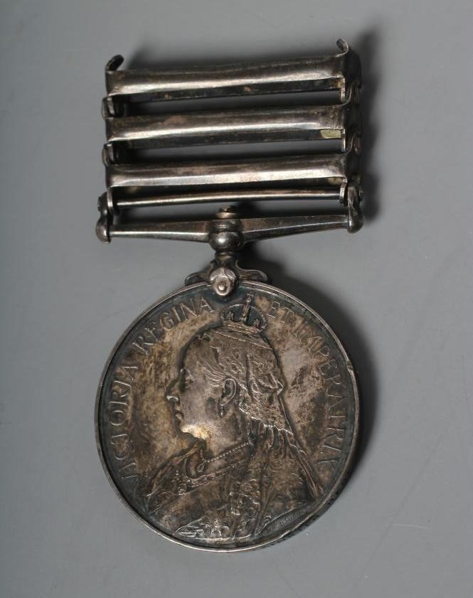 A SOUTH AFRICA MEDAL awarded to 4712 Pte. M. Cosgrove Leinster Regt., with bars for Transvaal, Image