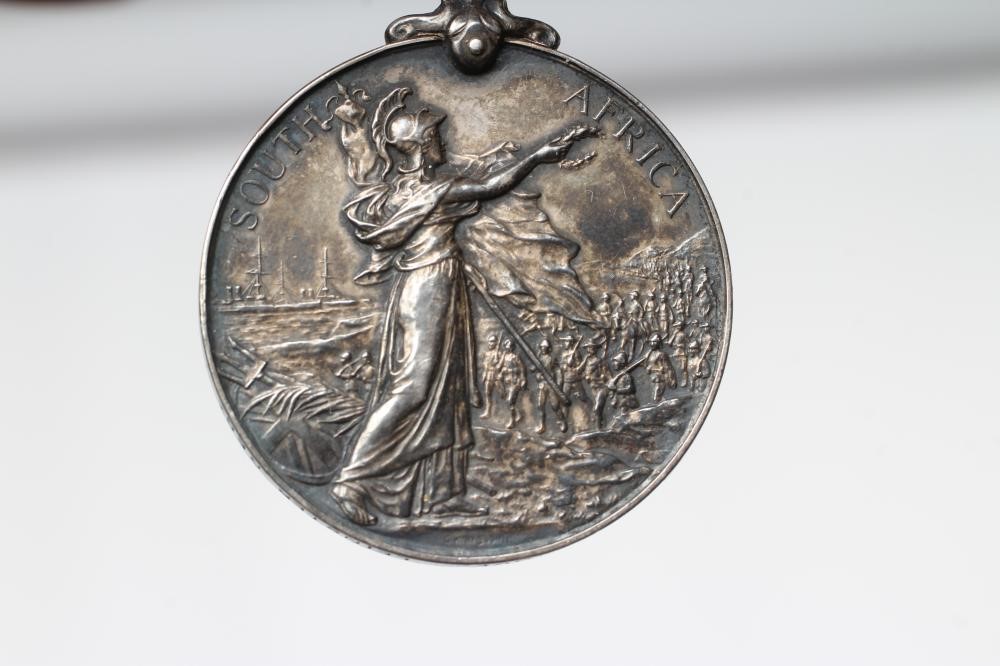 A SOUTH AFRICA MEDAL awarded to 4712 Pte. M. Cosgrove Leinster Regt., with bars for Transvaal, Image