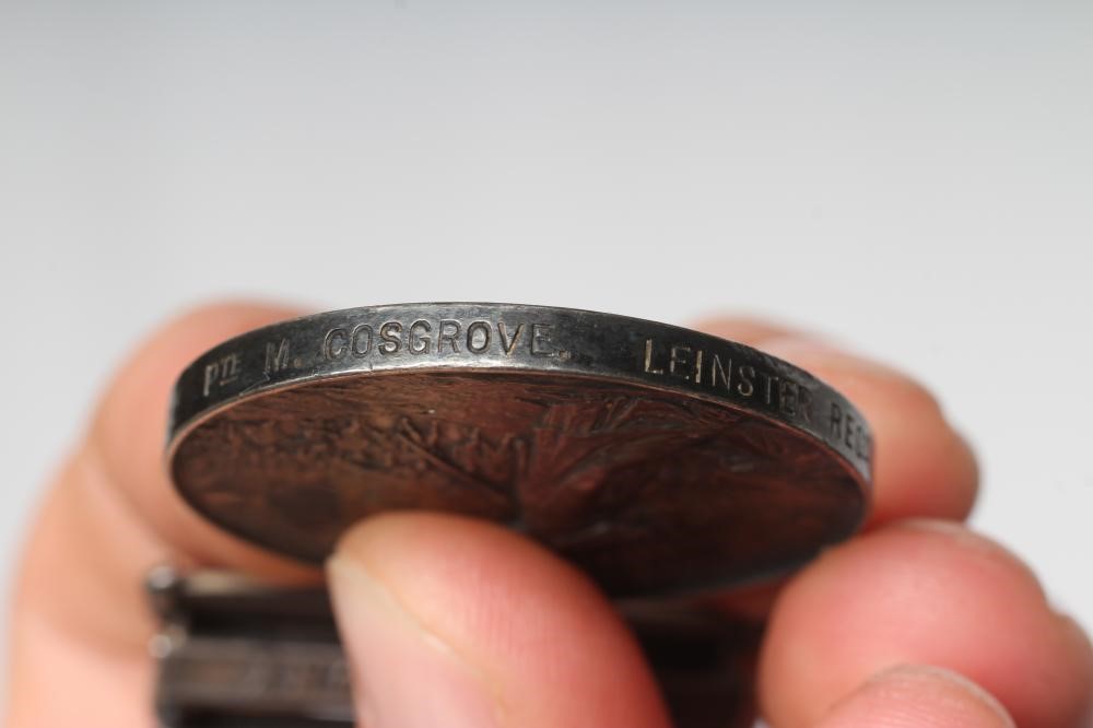 A SOUTH AFRICA MEDAL awarded to 4712 Pte. M. Cosgrove Leinster Regt., with bars for Transvaal, Image
