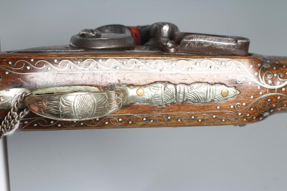 A TURKISH FLINTLOCK HOLSTER PISTOL Image