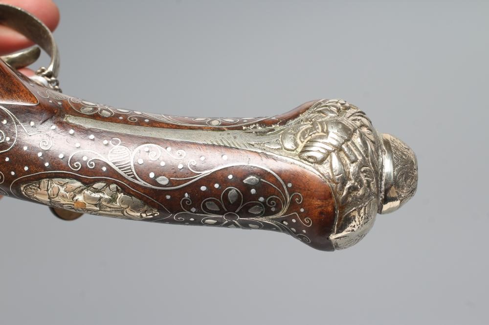 A TURKISH FLINTLOCK HOLSTER PISTOL Image