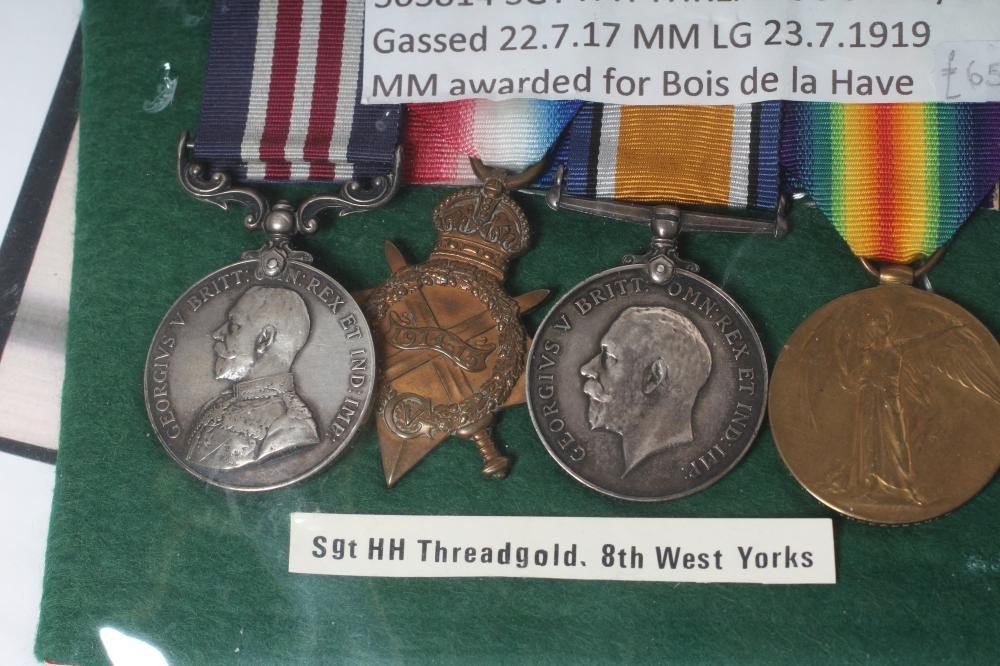 A FAMILY OF FIRST WORLD WAR MEDALS awarded to Sgt. Henry H. Threadgold Image