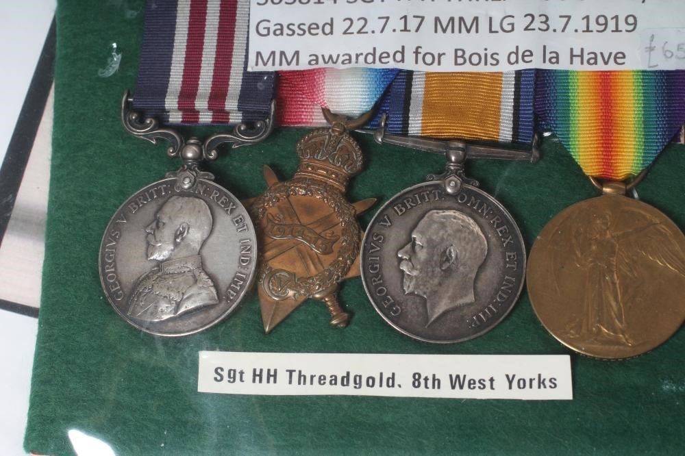 Roy Threadgold A family of first world war medals awarded to sgt. henry h. threadgold ...