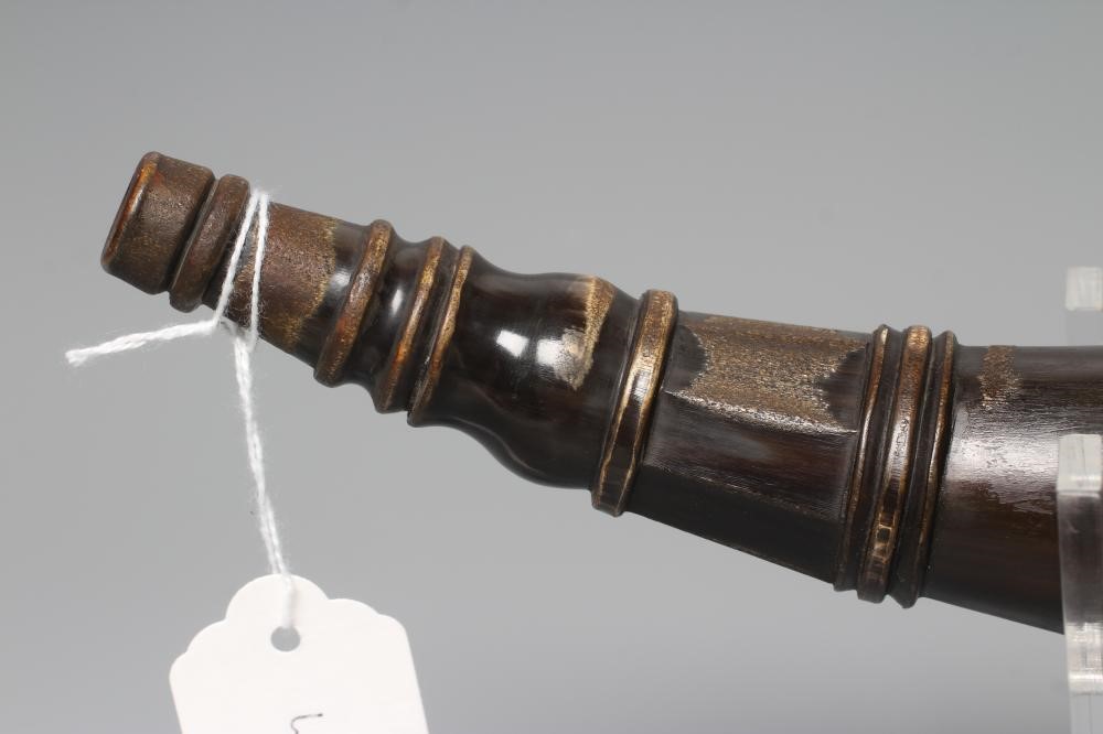 A HORN POWDER FLASK Image