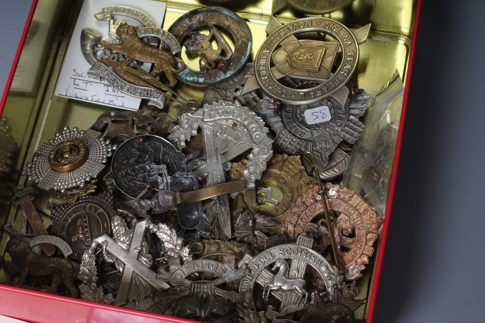 FIFTY BRITISH MILITARY BADGES including Scottish, English, Irish and Canadian examples (Est. plus Image