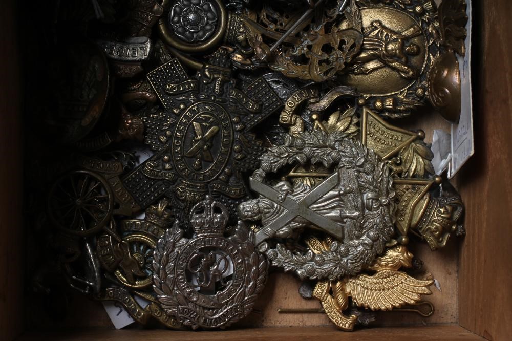 FIFTY BRITISH MILITARY BADGES including Scottish, English and Irish examples (Est. plus 24% premium Image