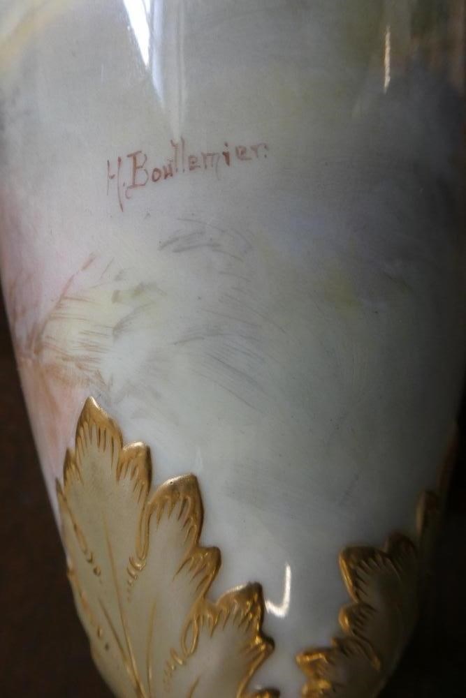 A PAIR OF ROYAL DOULTON CHINA GARNITURE VASES Image