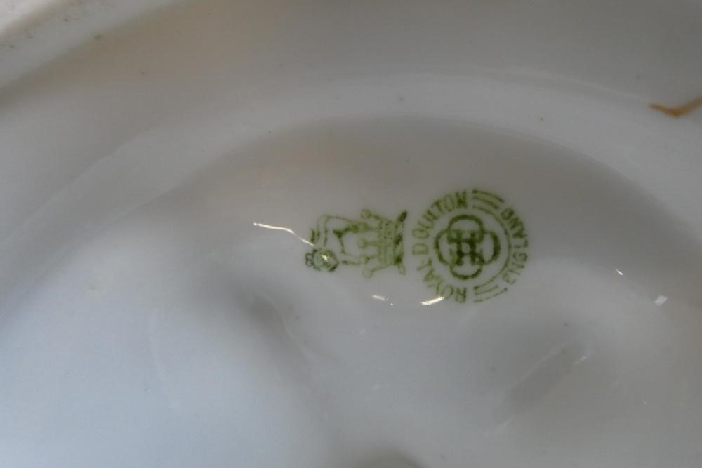 A PAIR OF ROYAL DOULTON CHINA GARNITURE VASES Image