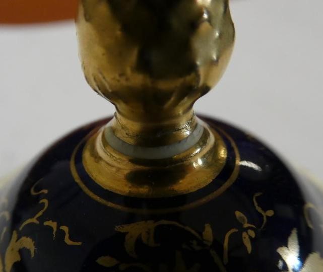 A PAIR OF COALPORT CHINA VASES AND COVERS Image