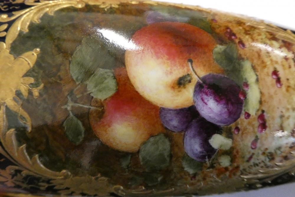 A PAIR OF COALPORT CHINA VASES AND COVERS Image