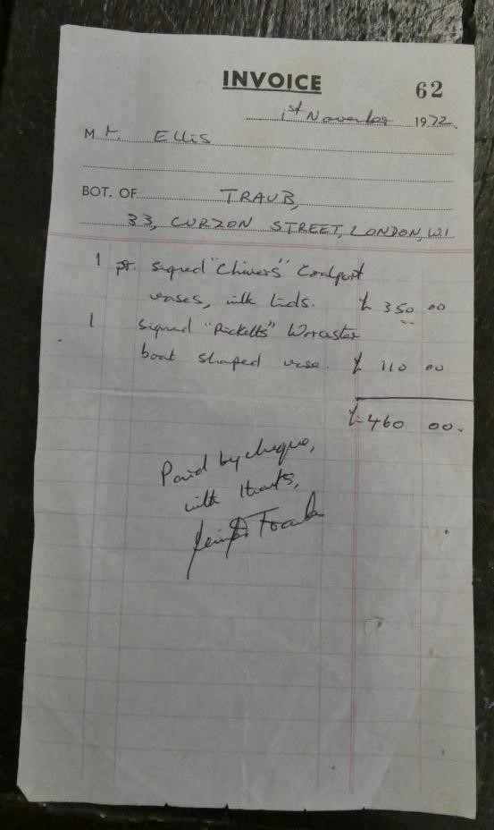 A PAIR OF COALPORT CHINA VASES AND COVERS Image