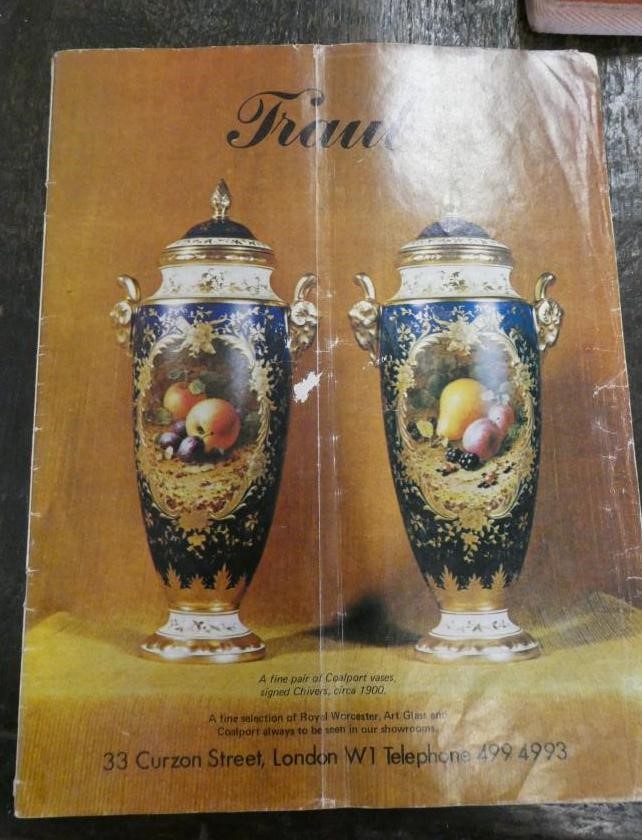 A PAIR OF COALPORT CHINA VASES AND COVERS Image