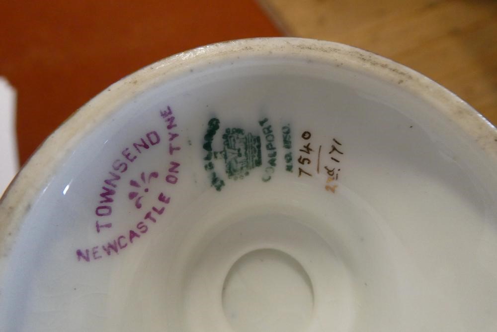 A PAIR OF COALPORT CHINA VASES AND COVERS Image