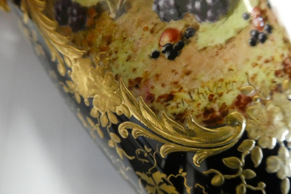 A PAIR OF COALPORT CHINA VASES AND COVERS Image