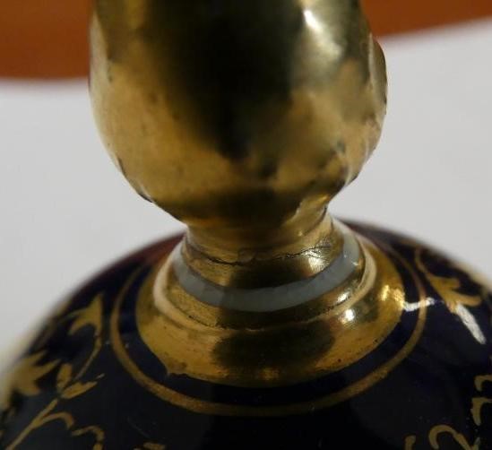 A PAIR OF COALPORT CHINA VASES AND COVERS Image