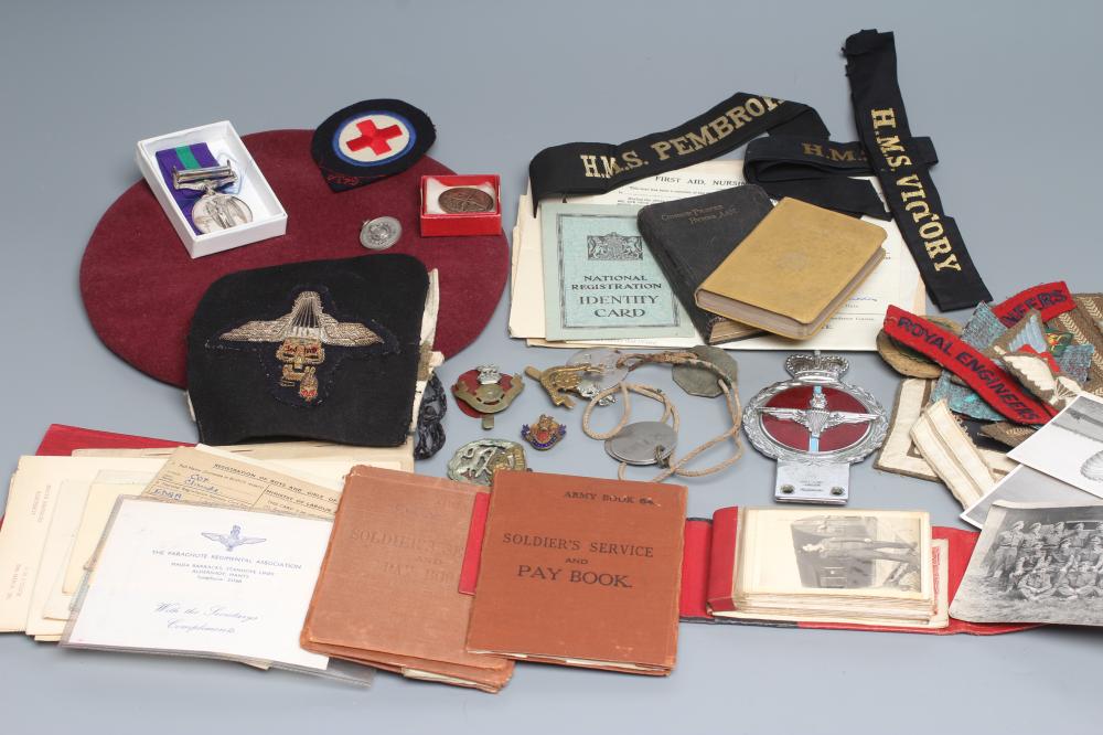 A GENERAL SERVICE MEDAL awarded to Cpl. Claude Cox of the Parachute Regiment Image