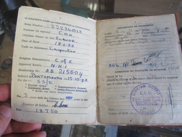 A GENERAL SERVICE MEDAL awarded to Cpl. Claude Cox of the Parachute Regiment Image