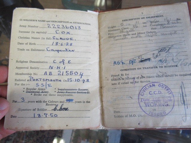 A GENERAL SERVICE MEDAL awarded to Cpl. Claude Cox of the Parachute Regiment Image