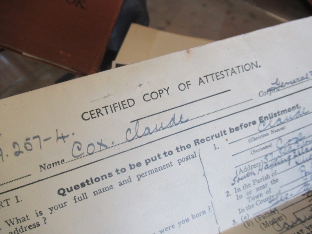 A GENERAL SERVICE MEDAL awarded to Cpl. Claude Cox of the Parachute Regiment Image