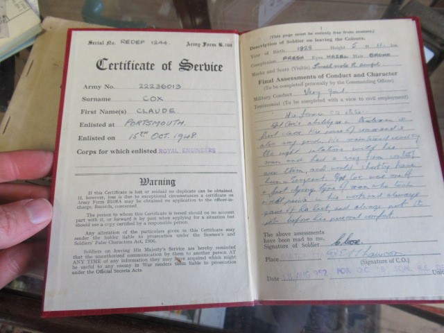 A GENERAL SERVICE MEDAL awarded to Cpl. Claude Cox of the Parachute Regiment Image