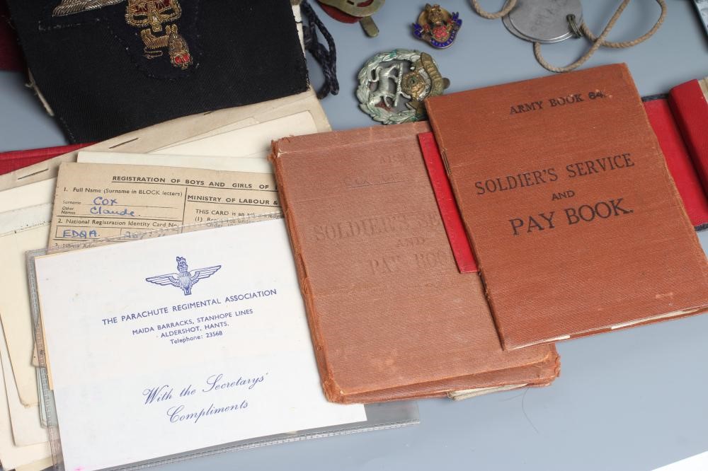 A GENERAL SERVICE MEDAL awarded to Cpl. Claude Cox of the Parachute Regiment Image