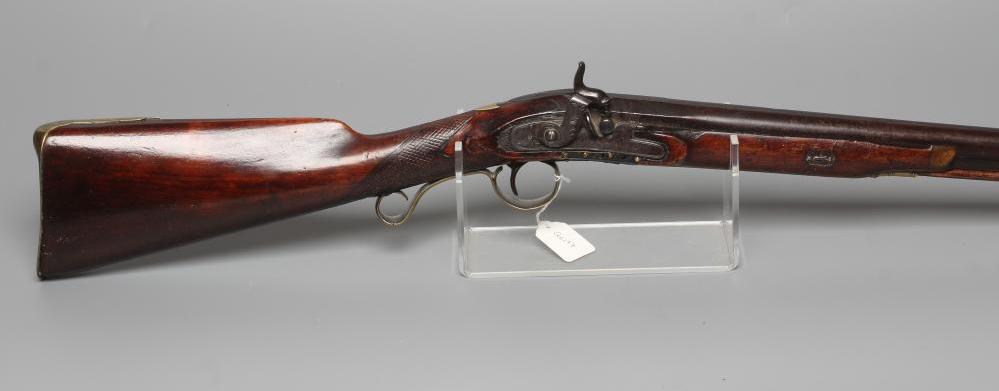 A PERCUSSION MUSKET with 28 3/4" barrel Image