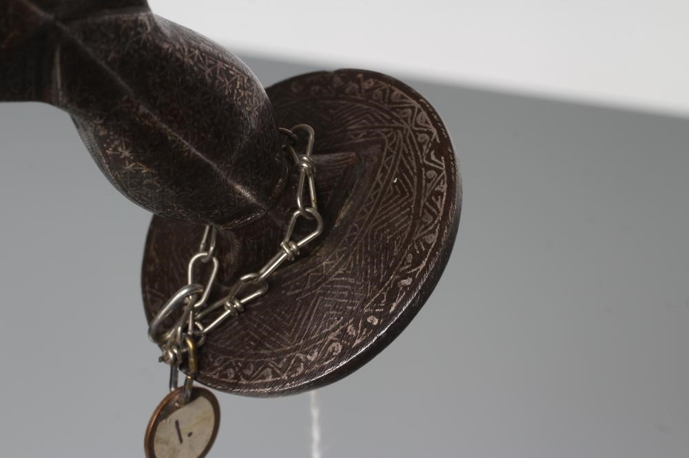 AN INDIAN TALWAR, 19th century, the 29 1/4" curved blade with fine fullers and edge shaping, and Image