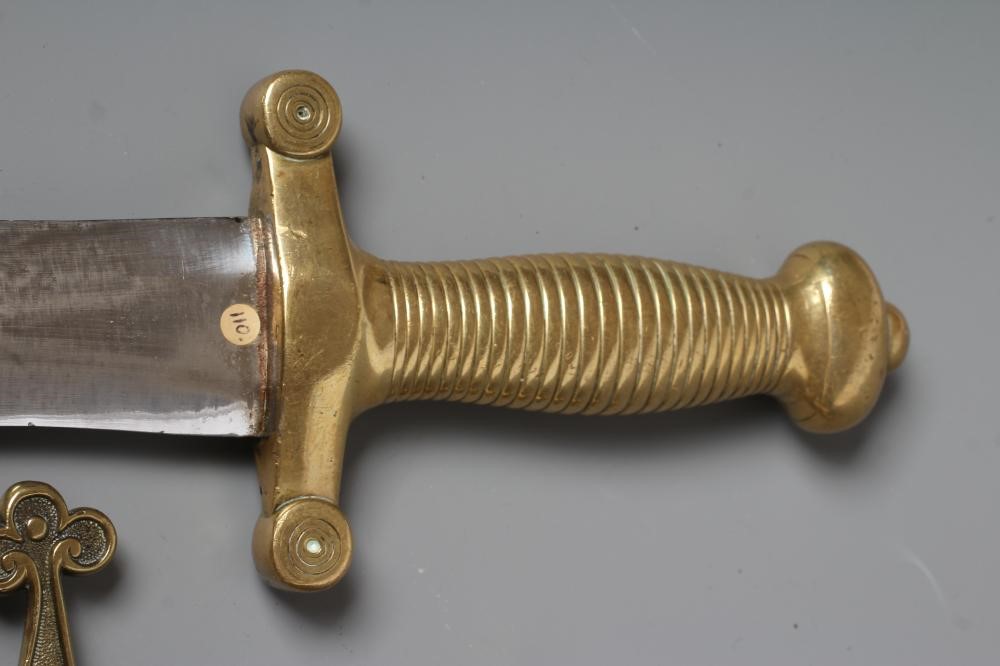 THREE SHORT SWORDS, comprIsing two 1831 pattern French artillery swords and an 1856 pattern British Image