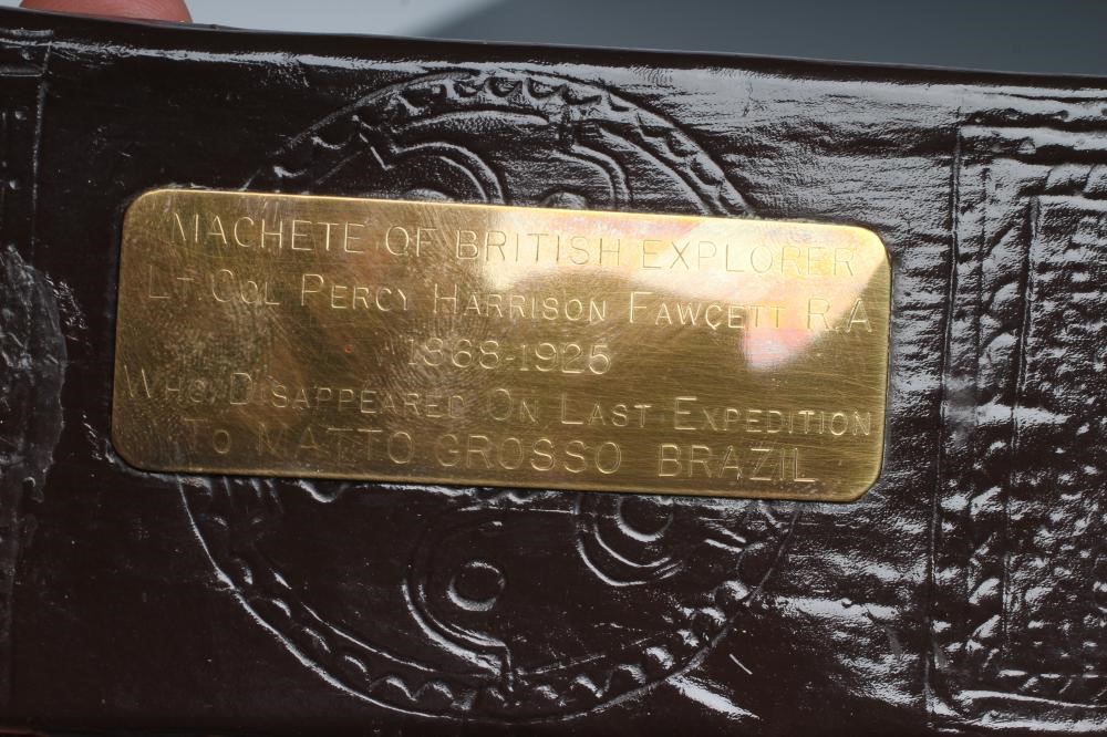 A HENRY DISSTON & SONS MACHETE owned by Lt. Col. Percy Harrison Fawcett R.A. Image