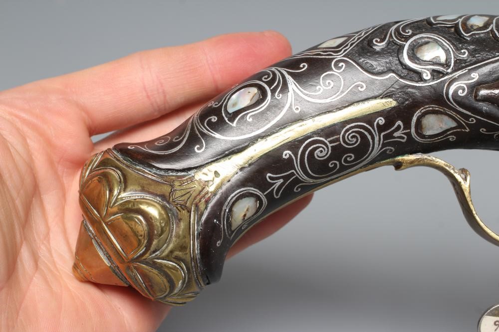 A TURKISH FLINTLOCK HOLSTER PISTOL Image