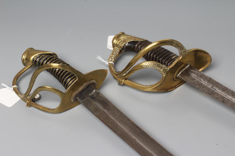 TWO FRENCH LIGHT CAVALRY SABRES Image