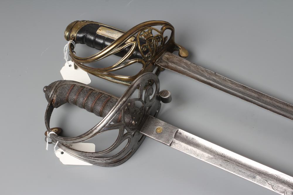TWO BRITISH OFFICER'S SWORDS Image