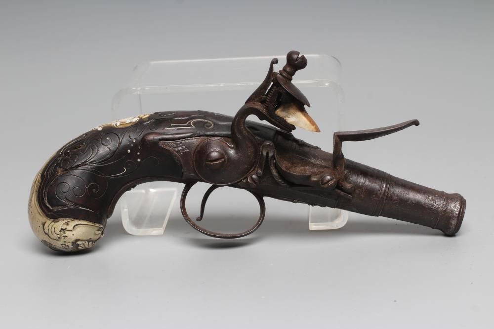 A RARE FLINTLOCK PISTOL by Delany Image