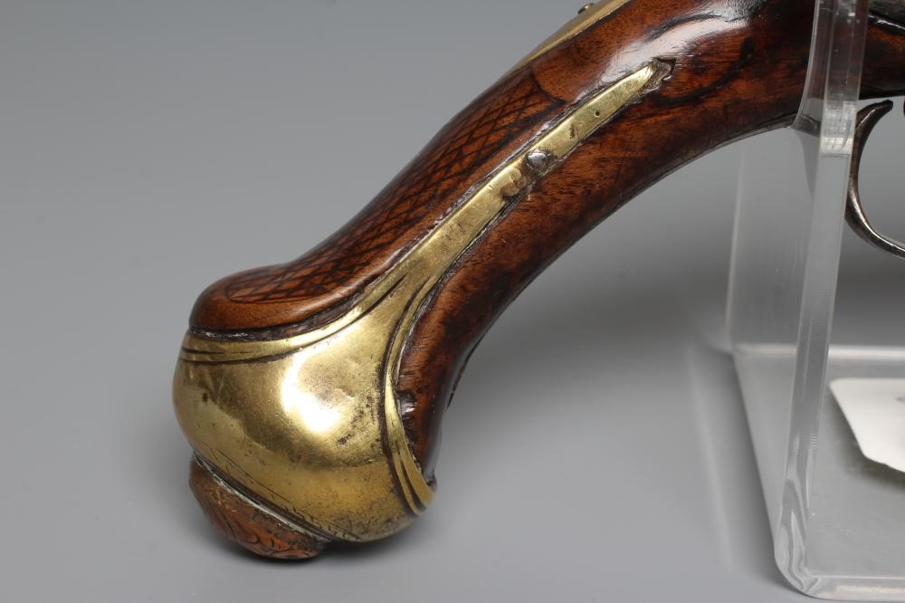 A FLINTLOCK HOLSTER PISTOL with 12 5/8" barrel Image